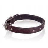 B Wilde Collection - Milo Collar - Bordeaux - Milo Collection - Leather Collar - High Quality Luxury