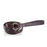 B Wilde Collection - Set Milo - Bordeaux - Collar & Leash - Milo Collection - Leather Collar - High Quality Luxury