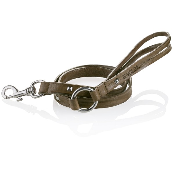 B Wilde Collection - Cairo Leash - Clay - Cairo Collection - Leather Leash - High Quality Luxury