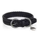 B Wilde Collection - Figaro Collar - Onyx - Figaro Collection - Leather Collar - High Quality Luxury
