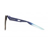 Balenciaga - Occhiali da Sole Hybrid D-Frame - Havana Scuro Blu - Occhiali da Sole - Balenciaga Eyewear