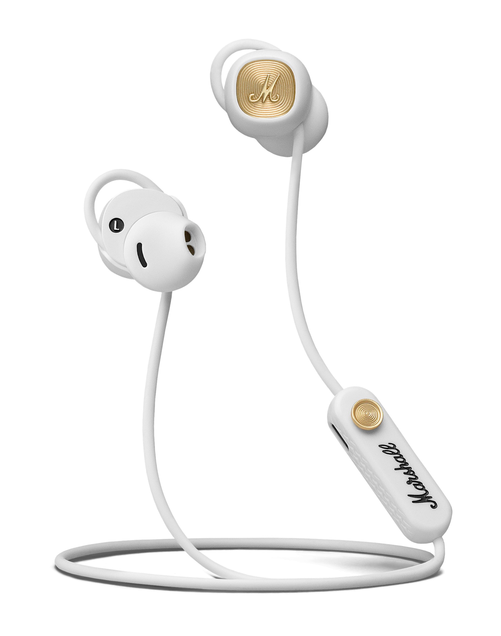 Marshall - Minor II - White - Bluetooth Wireless Headphones 