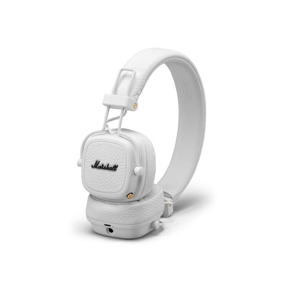 Marshall Major III Bluetooth White Bluetooth Wireless Headphones  Iconic Classic Premium High Quality Headphones Avvenice
