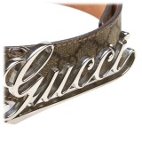 Gucci Vintage - Leather GG Supreme Belt - Marrone - Cintura in Pelle - Alta Qualità Luxury