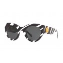Versace - Occhiale da Sole Versace Tribute con Stampa Zebra - Neri - Occhiali da Sole - Versace Eyewear
