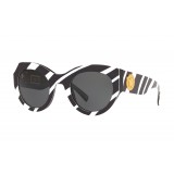Versace - Sunglasses Versace Tribute with Zebra Print - Black - Sunglasses - Versace Eyewear