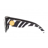 Versace - Occhiale da Sole Versace Tribute con Stampa Zebra - Neri - Occhiali da Sole - Versace Eyewear