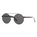 Versace - Logomania Round Sunglasses Versace - Grey - Sunglasses - Versace Eyewear