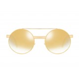 Versace - Occhiale da Sole Versace Rotondi Logomania - Specchio - Occhiali da Sole - Versace Eyewear