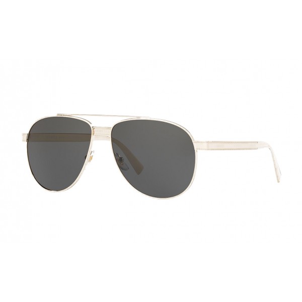 Versace Logomania Pilot Sunglasses Versace Grey Sunglasses Versace Eyewear Avvenice