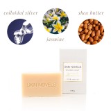 Skin Novels - Silver Light - Natural Soap with Nano-Silver & Jasmine - 100 % Natural Handmade Soap