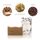 Skin Novels - Exfoliate - Sapone Naturale con Caffè e Cannella - Sapone Naturale al 100 % Realizzato a Mano