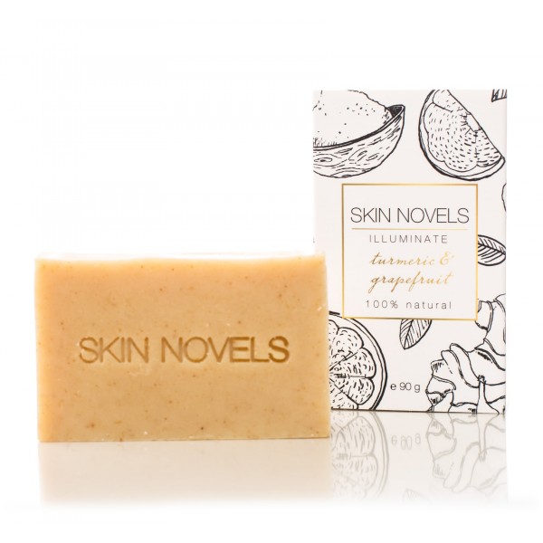 Skin Novels - Illuminate - Natural Soap with Turmeric & Grapefruit - 100 % Natural Handmade Soap