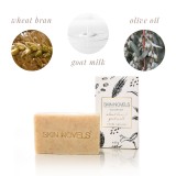 Skin Novels - Nourish - Sapone Naturale con Latte di Capra e Crusca - Sapone Naturale al 100 % Realizzato a Mano