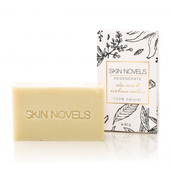 Skin Novels - Regenerate - Natural Soap with Aloe Vera & Spirulina - 100 % Natural Handmade Soap