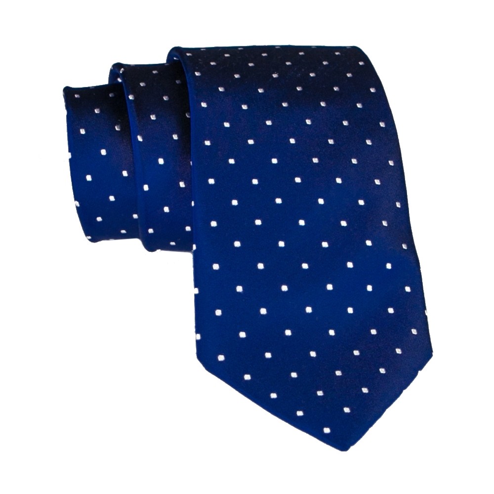 Cravates E.G. - Cravatta a Pois - Blu Oltremare