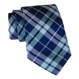 Cravates E.G. - Tartan Tie - Blue Navy