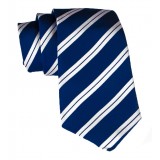 Cravates E.G. - Double Strip Tie - Midnight Blue