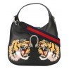 Gucci Vintage - Patched Leather Dionysus Satchel Bag - Nero - Borsa in Pelle - Alta Qualità Luxury