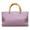 Gucci Vintage - Bamboo Leather Shopper Bag - Rosa - Borsa in Pelle - Alta Qualità Luxury