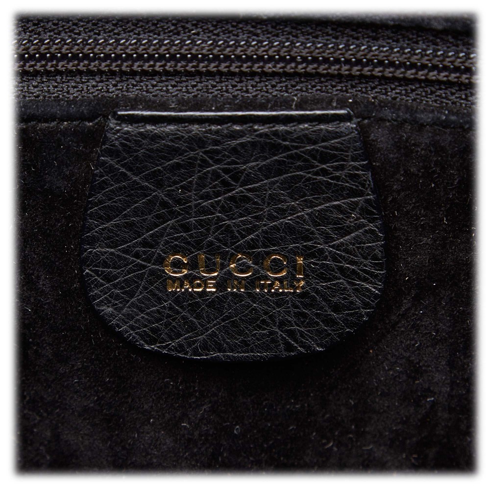Bamboo ring ostrich handbag Gucci Pink in Ostrich - 25691069