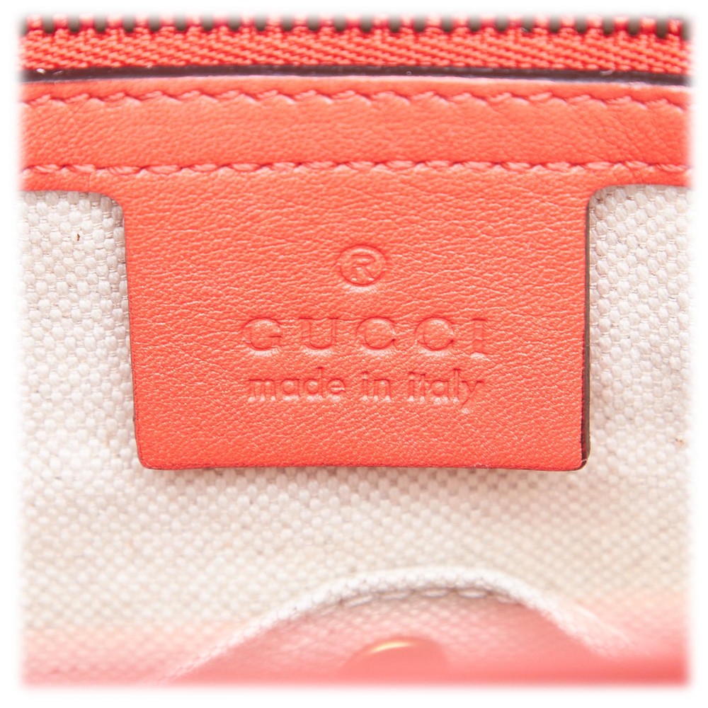 Gucci Vintage - Patent Leather Bright Bit Satchel Bag - Pink