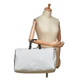 Gucci Vintage - GG Supreme Travel Bag - White - Leather Handbag - Luxury High Quality