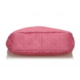 Dior Vintage - Cannage Canvas Shoulder Bag - Pink - Leather Handbag - Luxury High Quality