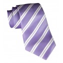 Cravates E.G. - Double Strip Tie - Lilac