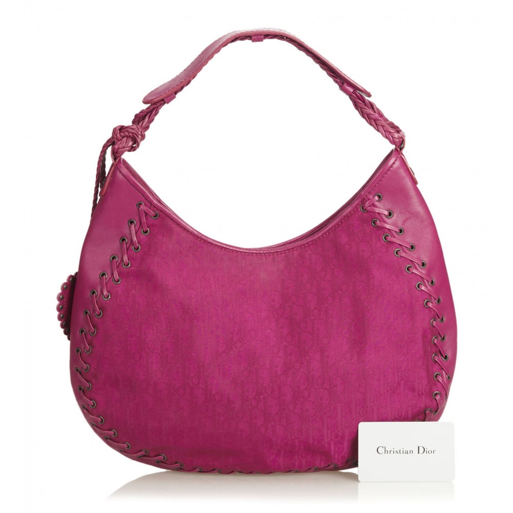 Dior Vintage - Oblique Canvas Handbag Bag - Black - Leather and Canvas  Handbag - Luxury High Quality - Avvenice