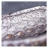 Dior Vintage - Python Demi Lune Bag - Grey - Leather Handbag - Luxury High Quality