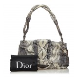 Dior Vintage - Python Demi Lune Bag - Grey - Leather Handbag - Luxury High Quality