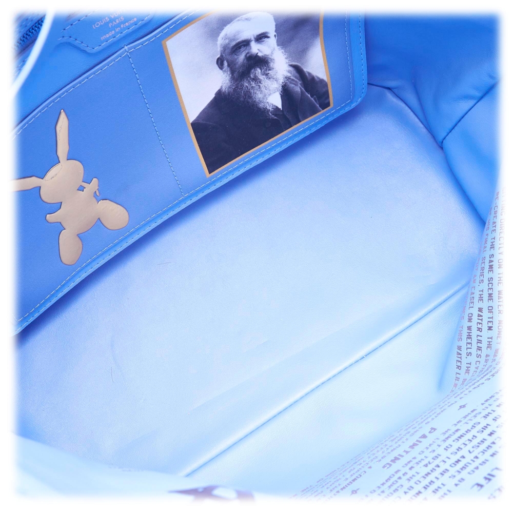Louis Vuitton Vintage - 2017 Masters Collection Neverfull MM Monet Bag - Blue - Leather Handbag ...