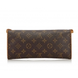 Louis Vuitton Vintage - Monogram Pochette Twin GM Bag - Marrone - Borsa in Pelle e Tela Monogramma - Alta Qualità Luxury