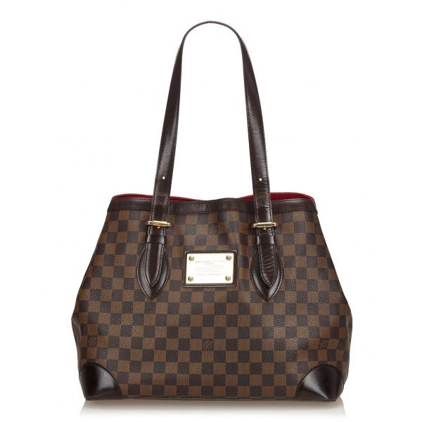 Louis Vuitton Vintage - Damier Ebene Hampstead MM Bag - Marrone - Borsa in  Pelle e Tela Damier - Alta Qualità Luxury - Avvenice