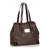 Louis Vuitton Vintage - Damier Ebene Hampstead MM Bag - Brown - Damier Canvas and Leather Handbag - Luxury High Quality