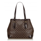 Louis Vuitton Vintage - Damier Ebene Hampstead MM Bag - Marrone - Borsa in Pelle e Tela Damier - Alta Qualità Luxury