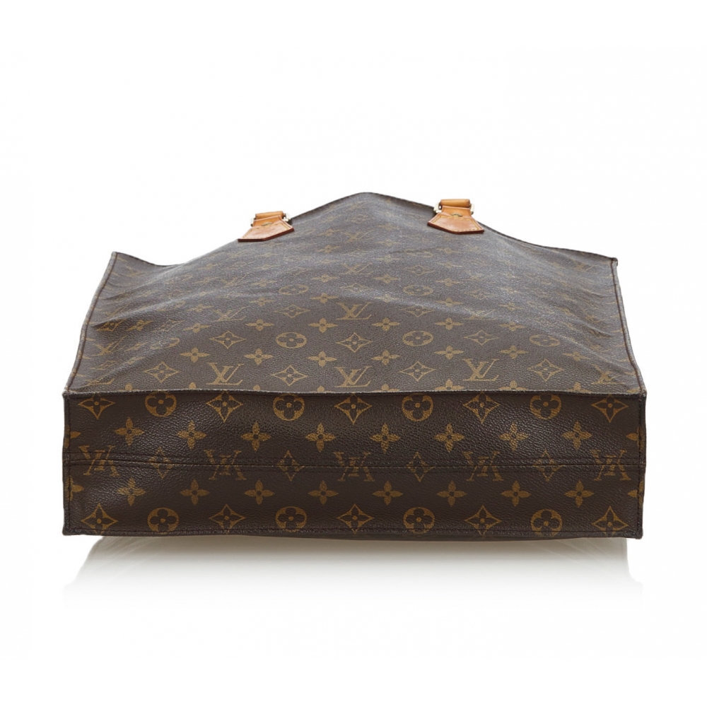 Louis Vuitton Vintage - Monogram Sac Plat Bag - Brown - Monogram Leather  Handbag - Luxury High Quality - Avvenice