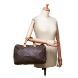 Louis Vuitton Vintage - Monogram Speedy 35 Bag - Brown - Monogram Leather Handbag - Luxury High Quality