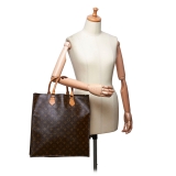 Louis Vuitton Vintage - Monogram Sac Plat Bag - Marrone - Borsa in Pelle Monogram - Alta Qualità Luxury