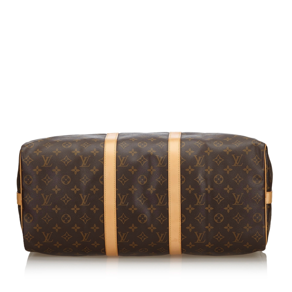 Louis Vuitton Vintage - Monogram Keepall Bandouliere 50 Bag - Brown - Monogram Leather Handbag ...
