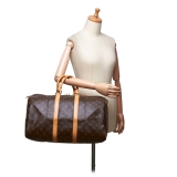 Louis Vuitton Vintage - Monogram Keepall 45 Bag - Brown - Monogram Leather Handbag - Luxury High Quality