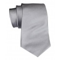 Cravates E.G. - Solid Satin Tie - Ice Gray