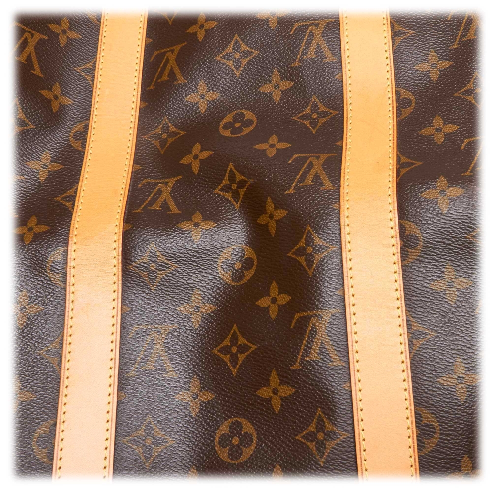 Louis Vuitton Keepall Bandoulière 50 Bag Monogram Embossed Leather In -  Praise To Heaven