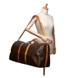 Louis Vuitton Vintage - Monogram Keepall Bandouliere 60 Bag - Brown - Monogram Leather Handbag - Luxury High Quality