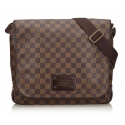 Louis Vuitton Vintage - Damier Ebene Brooklyn MM Bag - Brown - Damier Canvas and Leather Handbag - Luxury High Quality