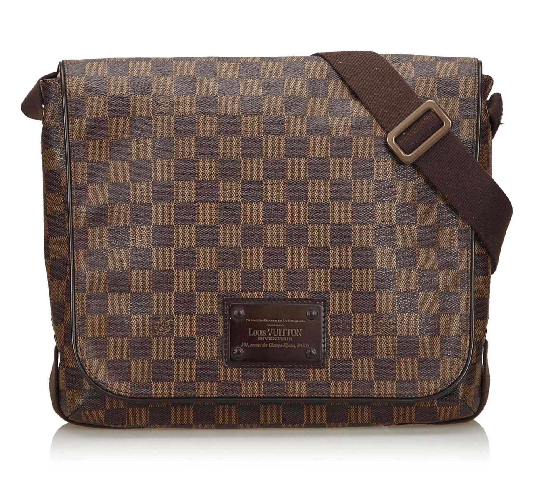 Louis Vuitton Vintage - Damier Ebene Brooklyn MM Bag - Brown