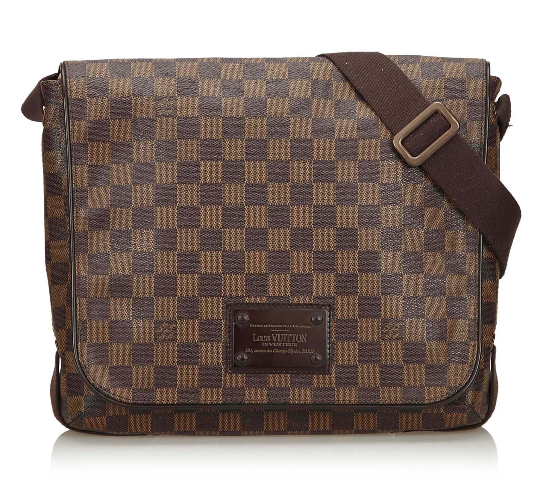 Louis Vuitton, bag, Damier Ebene, Inventeur. - Bukowskis