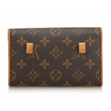 Louis Vuitton Vintage - Monogram Florentine Pochette Bag - Brown - Monogram Canvas and Leather Handbag - Luxury High Quality