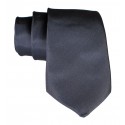 Cravates E.G. - Solid Satin Tie - Slate Gray